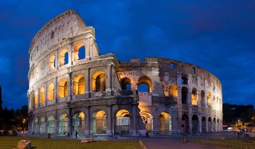 Roman Colosseum held together with calcium based cement.