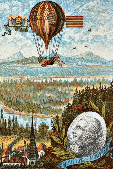 Louis de Morveau and balloon.