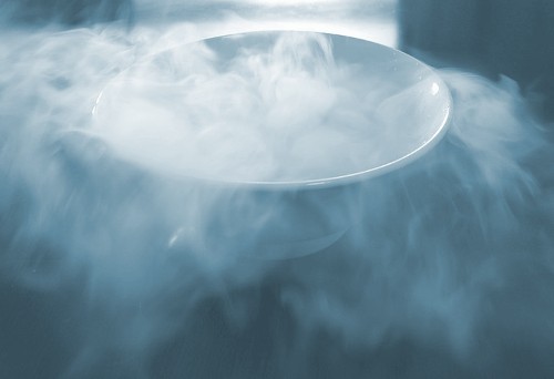 dry ice subliming